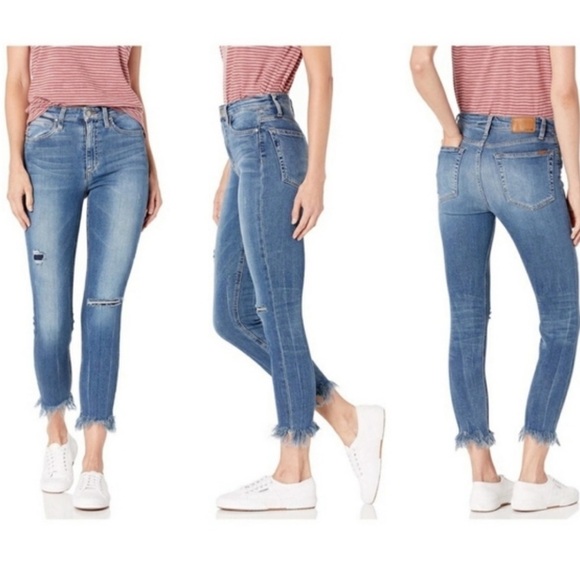 Joe’s Jeans Charlie High Rise Crop Distressed - Picture 2 of 13